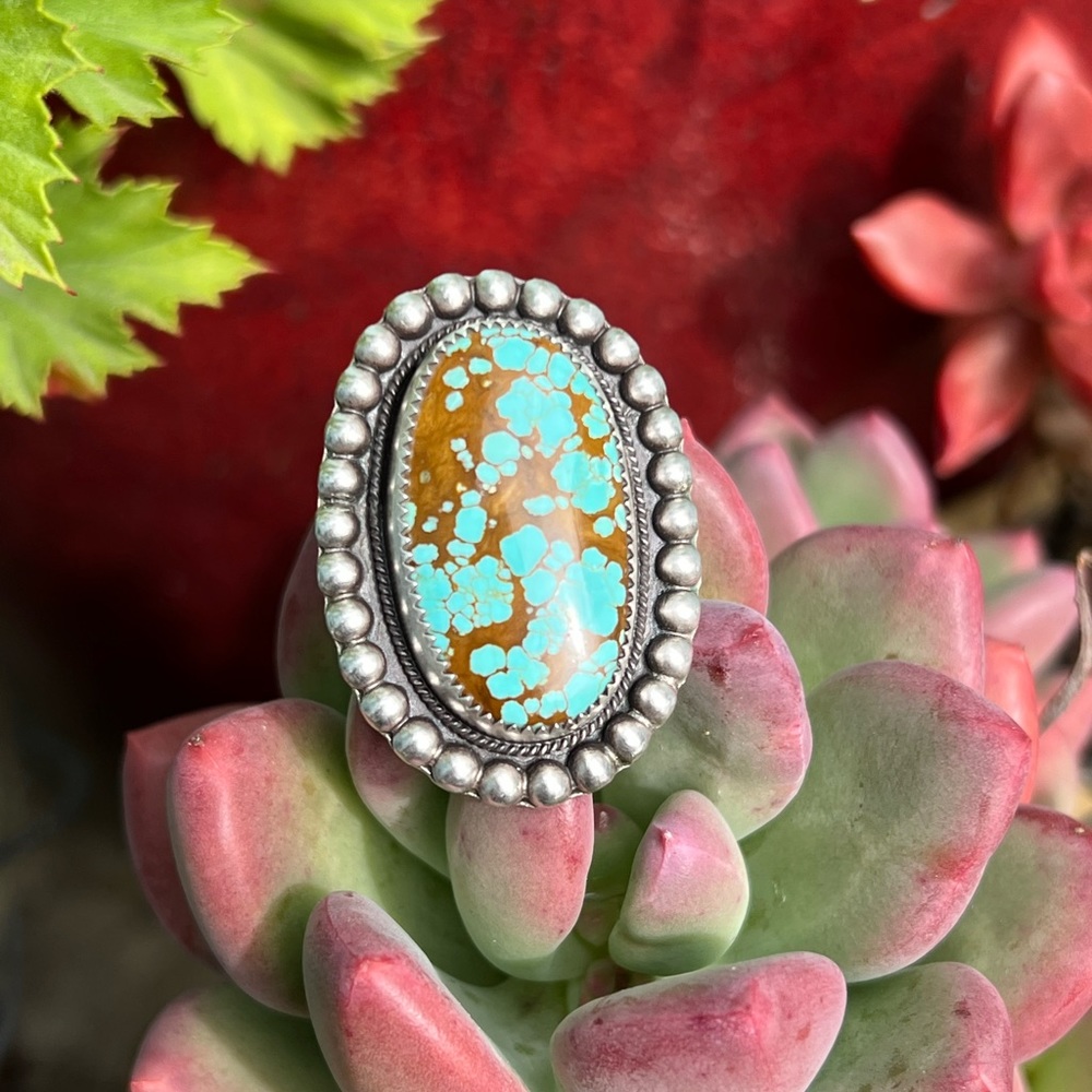 Number 8 Turquoise ring - Picture 3 of 4